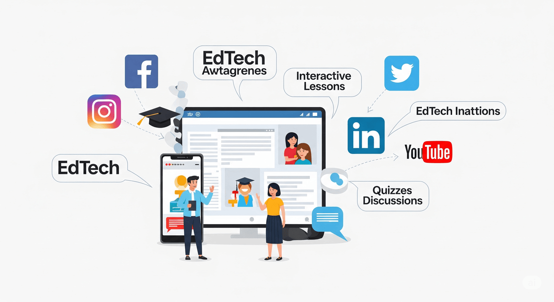 Leveraging Social Media Platforms for EdTech Brand Awareness